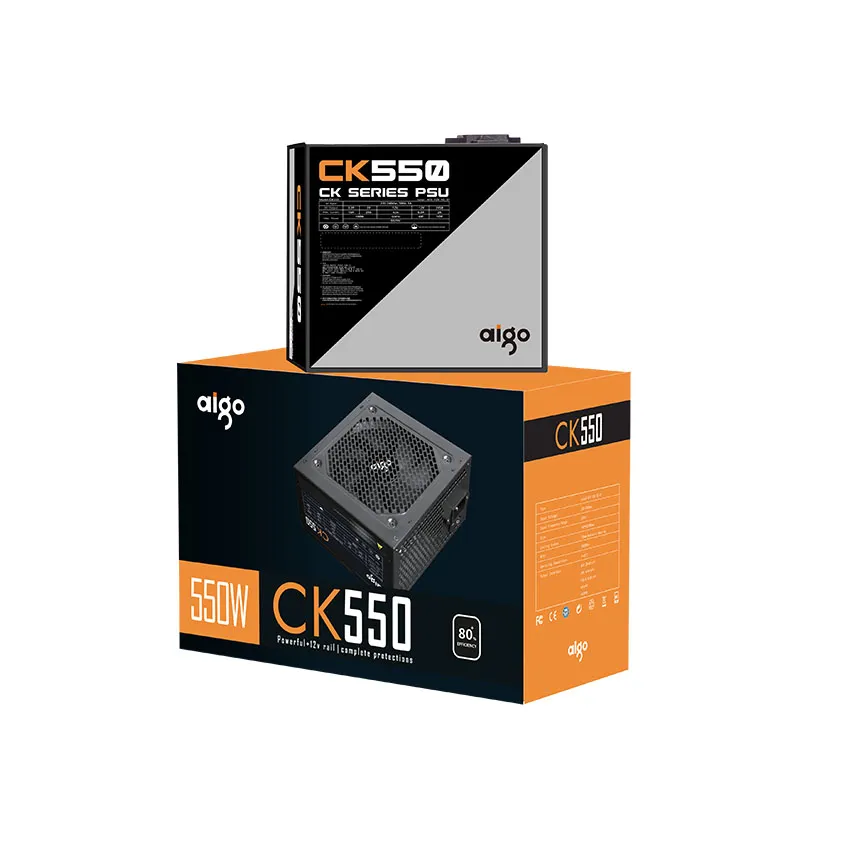 Nguồn máy tính AIGO CK550 550W 80+ EFFICIENCY